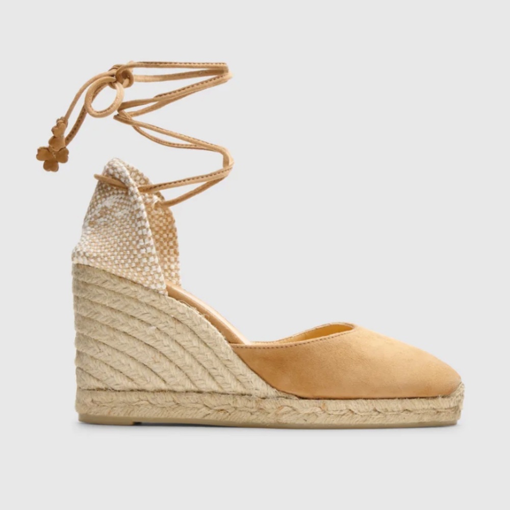 CASTAÑER Wedge Espadrilles, Carina in Toasted